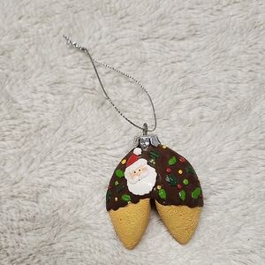 Festive Santa Fortune Cookie Ornament